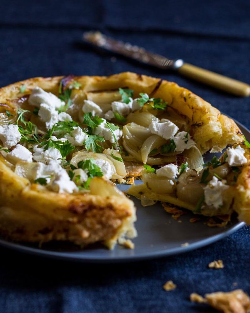 Tarte à l’oignon feta