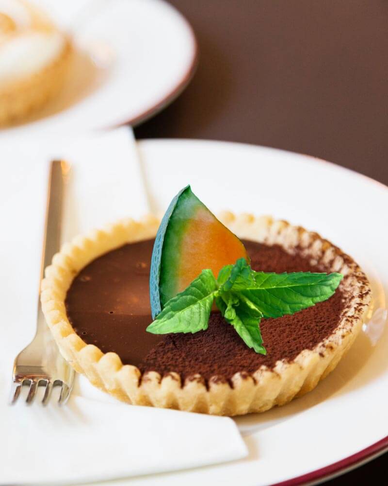 Tartelette melon chocolat